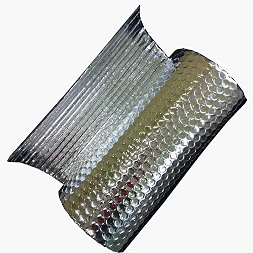 ZAURBA Self-Adhesive Thermal Insulation Aluminium Foil Membrane Waterproof Vapour Barrier and Reflector Bubble Foil Save Energy for Attics Lofts Floors Sheds (1 * 5M (Size : 1x4m)