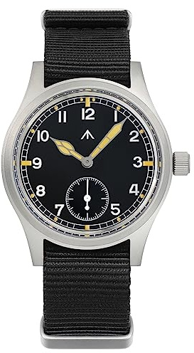 Tactical Frog Militado D12 VD78 Herren-Militäruhr, Saphirglas, Quarz, super Leuchtend, 36 mm Zifferblatt, Militär-Stil, wasserdicht bis 100 Meter
