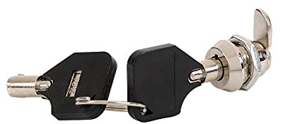 ELTOX Nockenschloss, 2 Stück, 12mm, Zinklegierung, Silber, Rim Lock, Schloss für Sicherheitskassetten, Tresore, Geldkassetten, Schränke, Server, Sammlerstücke
