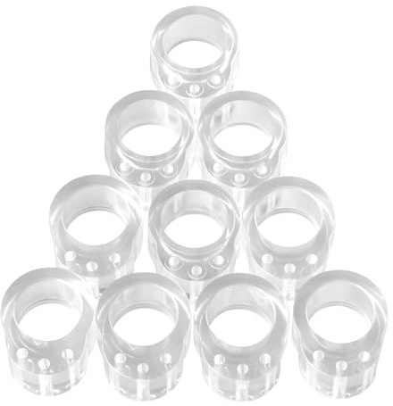 SOTECH 20 Stück Türpuffer Transparent für Türdrücker bis Ø 20 mm | Türgriff und Fenstergriff Anschlagdämpfer zum Aufschieben - perfekter Schutz für Wände und Möbel