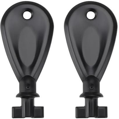 ECSiNG 2 Stück Toilettenpapierspenderschlüssel, Schwarz, Kunststoff, 53 x 24 x 15 mm, Wandmontiert, für Zuhause, Büro, öffentliche Orte