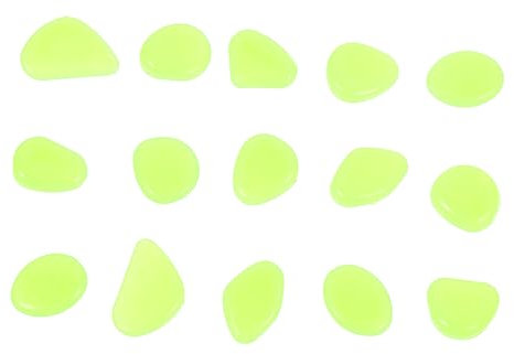Yardwe 300 Stück Harz-Aquarium-Steine Grüne Dekorative Kieselsteine Sicher und für Süßwasseraquarien