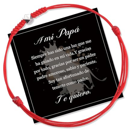 QianSiLi Festa Del Papa Idee Regalo Uomo,Braccialetti Rossi,Bracciale Filo Rosso del Destino,Idee Regalo Uomo Natale,Regali per Lui(Rosso)