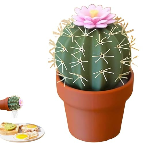 Saliera e pepiera a forma di cactus, decorazione 3D a forma di cactus, per esterni, cucina, ristoranti e catering