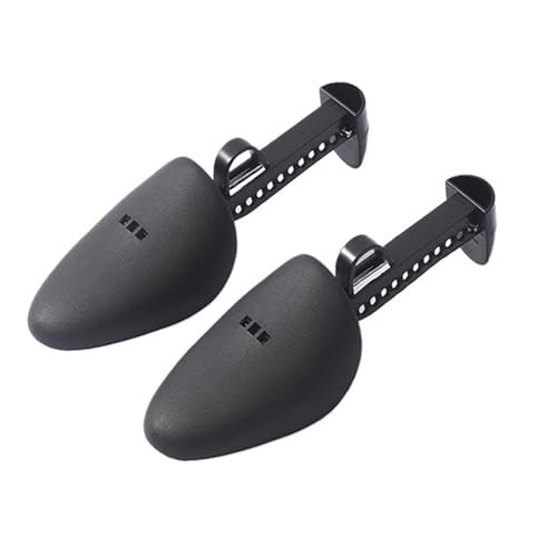 Schuhspanner 1 Paar verstellbare Schuhspanner aus Kunststoff for Männer und Frauen, Stiefelstütze, Schuhspanner, verhindert Faltenbildung, Deformat-Schuhexpander Shoe Stretcher(Black for man)