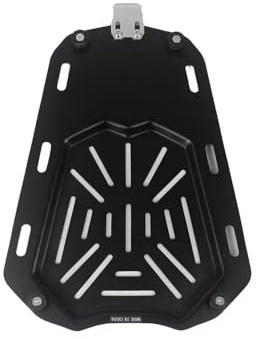 Holder Luggage Rack CNC Aluminum Motorcycle Top Rear Luggage Box Bracket Plate Trunk Boot Quick Release Base Plate Shelf Holder Toolbox Bracket Luggage Carrier Bracket(100L carbon steel)