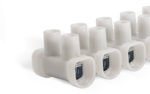 Ciabatta di collegamento 10 mm bianca – Morsetto per cavo elettrico – Connessione sicura – Uso domestico e professionale – Impianti a bassa tensione