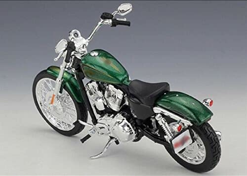 1/12 Grön Motorcykel Cykel Diecast Modell För Barnpresenter Vuxenkollektion För Harley XL 1200V Seventy-Two 2013