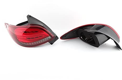Generisch Auto-Rücklicht-Baugruppen Auto-Rücklicht, Blinker, Bremslicht, Stoßstangenlampe, 1 Paar, für Peugeot 206 206CC 2004–2008