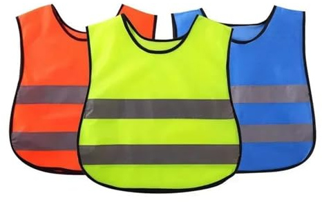 Zymjzbetic Gilet di Sicurezza Giubbotto Riflettente for Bambini, Scuola di Sicurezza for Ragazzi e Ragazze, Ciclismo, Sci(Green)