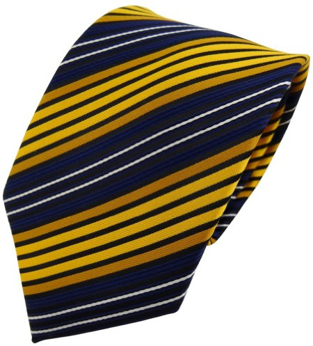 TigerTie Designer Krawatte in gestreift gemustert - Krawattenbreite 8 cm