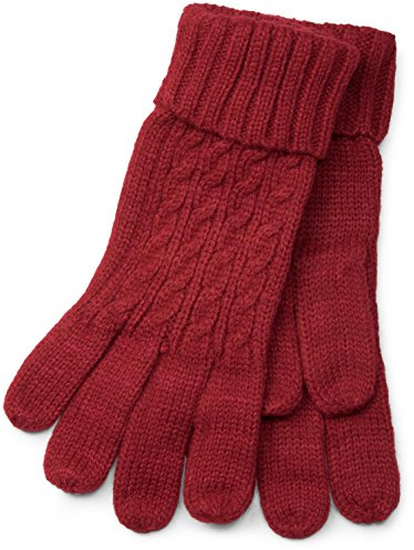 styleBREAKER Damen Strickhandschuhe Zopfmuster Doppelbund | Polyacryl ohne störende Nähte. Weich, wärmend und elastisch. Passende Einheitsgröße für Erwachsene (mittlere Hände).