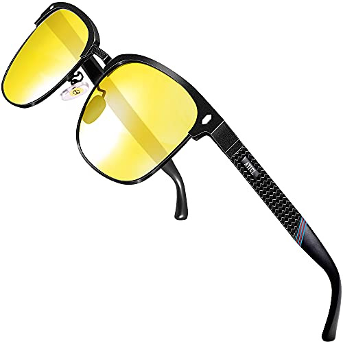 ATTCL Sonnenbrille Herren Polarisiert UV400 Leicht AL-MG Halbrandbrille