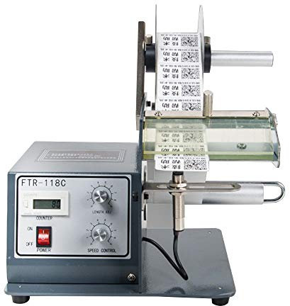 CGOLDENWALL Dispensador Automático de Etiquetas 120-250mm Opcional Ideal para Etiqueta Transparente/Etiqueta Autoadhesiv/Barcode Etiquetas (Sensor Fotoeléctrico, Ancho 120mm)
