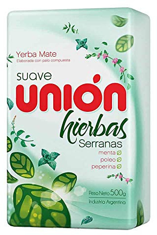 Yerba Mate Union Suave Hierbas Serranas Valley Herbs (5x500gr)