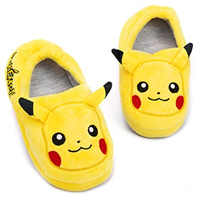 Pokémon Pikachu Zapatillas de Calzado de Carácter del Cabrito Niños y Niñas 3D