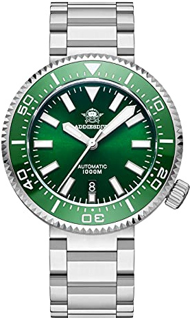 ADDIESDIVE Herren Automatik Automatikuhr 1000m wasserdicht Armbanduhren Japanisches mechanisches Uhrwerk NH35/8215 Edelstahlarmband/taucheruhr Herren