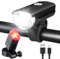 Gobikey Fahrradlicht Set StVZO Zugelassen Fahrrad Lichter LED Fahrradbeleuchtung Set USB Aufladbar Fahrradlicht Vorne & Fahrrad Rücklicht IPX6 Wasserdicht Fahradlichterset LED Fahrradlampe Vorne