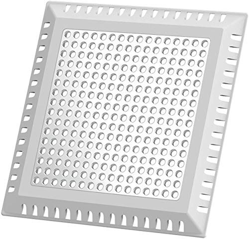 Uxoz Quadrat Abflussschutz, Abflusssieb für Dusche, Abflussabdeckung für Badezimmer (15.23cm)