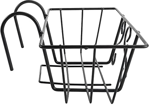 Housoutil Support JardinièRe Balcon Suspendu Carré En Fer Porte Pot De Fleurs Pour DéCoration IntéRieure ExtéRieure IdéAl Pour Balcon Jardin Et Cuisine 12.60X9.06X4.13In