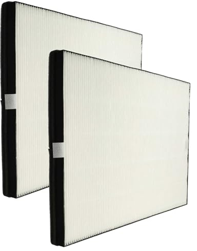 vhbw 2x Filtre HEPA compatible avec Philips AC1214, AC1215, AC1217, AC1217i, AC2729, série 1000, série 1000i purificateur d'air - Filtre de rechange
