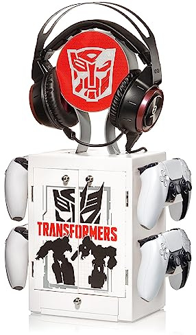 Numskull Offizieller Transformers Gaming Locker Controller Halter & Headset Ständer für PS5, Xbox Series X|S und Nintendo Switch