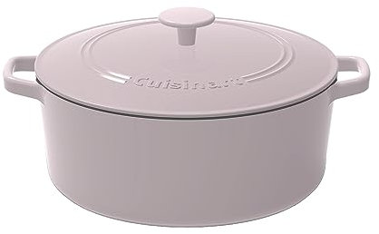 Cuisinart Chef's Classic Cocotte ronde en fonte émaillée de 7 litres, gris/lilas
