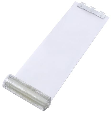 PVC Streifenvorhang 7Stk 2m komplett vormontiert transparent als optimaler Wind und Wetterschutz für Industrie Pferdestall Kuhstall