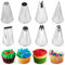CukkiCakes Set de 8 Boquillas de Repostería Profesionales (#2, 32, 21, 12, 81,352, 133, y 48) para Manga Pastelera - Decoración y Elaboración de Cupcakes, Tartas, Churros, Made in South Korea