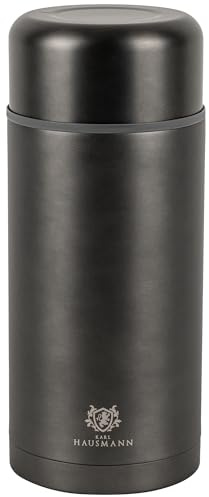 KARL HAUSMANN Thermobecher Essen - 1200 ml - Edelstahl Thermos Essensbehälter - 12h Heiß & 12h Kalt - Thermo Suppenbehälter to Go - Speisebehälter - Food Container Thermo - Thermobehälter für Suppen