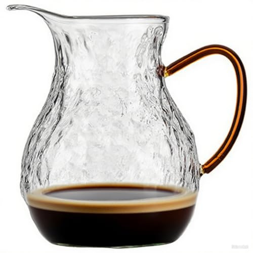 Cabilock Teekanne Aus Glas 330Ml Chinesischer Stil Gongfu Tee Fairness Tasse Für Losen Tee Transparenter Teekessel Mit Verdicktem Glas