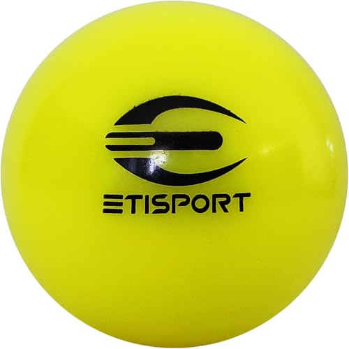 ETISPORT Balle de Rink Hockey sur Patins Starter. Couleur, Taille et Poids réglementaires. (Jaune Fluo)