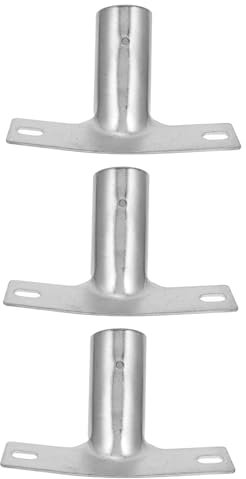 Holibanna Broom Head Connector Replacement Adapter 3pcs Broom Handle Bracket for Telescopic Poles Sturdy Floor Cleaning Tool Accessory for Home and Garden