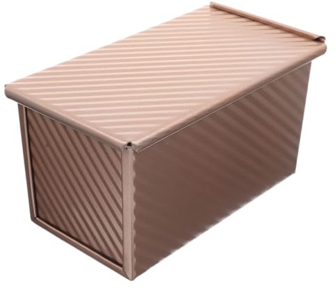 MOTHNUR Nonstick Bread Loaf Pan Easy Release Baking Pan for Homemade Bread Cake Toast Corrugated Design Pullman Loaf Tin