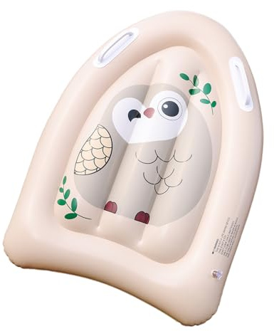 Aufblasbares Surfbrett für Kinder mit ergonomischem Griff – Schwimmer, Schwimmer, Lernen, Eulen, stabil & leicht – PVC – Spielzeug für Strand/Pool für Anfänger