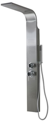 Kiamami Valentina - Pannello doccia idromassaggio cromato in acciaio inox