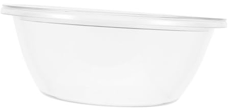 Didiseaon Plastique Bol Grosse Capacité Mélangeur avec Couvercle, | Usage Polyvalent pour Pâte et Fruits, Nettoyage Facile, Conception Résistante à Déformation