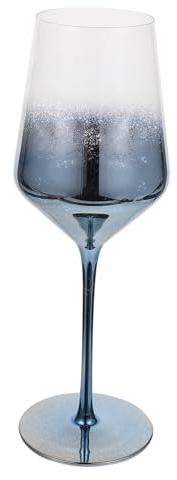 TOGEVAL Calici da Vino Rosso in Vetro Blu Eleganti e Resistenti per Anniversari e Speciali Bicchieri da Degustazione con Superficie Liscia e Design Raffinato
