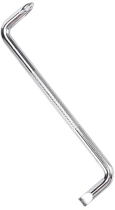 Baoblaze Tournevis coudé coudé multifonction Phillips et tête plate à angle droit 90 degrés pour usage domestique et bricolage, 8mm