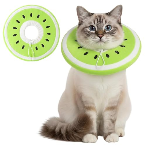 Halskrause Katze, Einstellbarer Leckschutz Katzenkragen, Praktisches Wiederherstellungshalsband als Professioneller Haustier Schutzkragen Nach Operation und Verletzungen