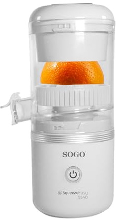 Sogo - Presse-agrumes électrique rechargeable USB avec levage automatique et filtre anti-pulpe