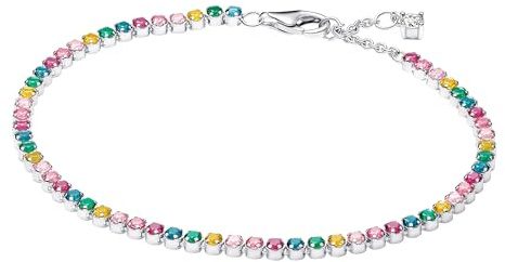 PANDORA Tennis-Armband für Damen in Regenbogenfarben Silber 593927C03