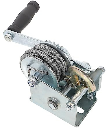 Cabrestante de servicio pesado remolque manual Mini cabrestante 500LBS con cable acero 7 m for automóviles, mejoras for el hogar Eficiencia de tracción