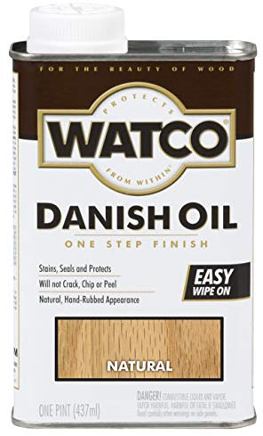 Watco 65751 Danish Oil Wood Finish, Pint, Natural