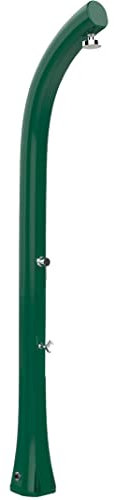 Doccia Solare da Esterno Giardino 30L Miscelatore e Lavapiedi Arkema Jolly Plus Verde Scuro