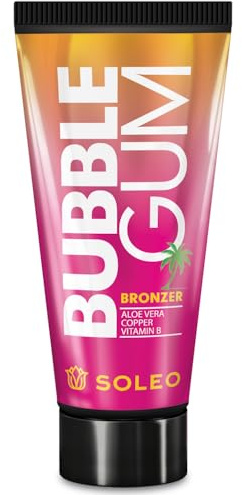 Soleo Bubble Gum bronzing sunbed tanning lotion cream (150ml tube)