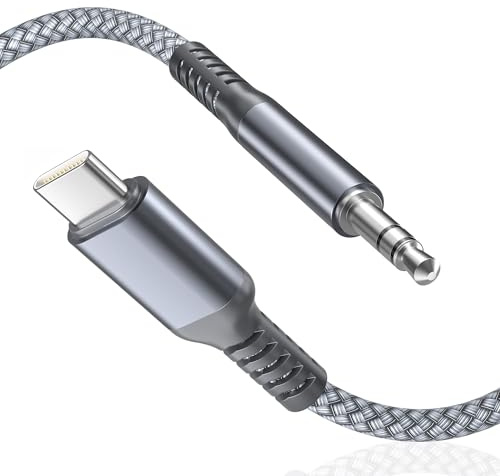 Basesailor für iPhone 17 Pro Max Aux Kabel 1.8M,USB C auf 3,5mm Audio Kabel | Typ C auf 3.5mm Stecker Klinke für Auto,iPhone 17e Air 16 16e 15 Plus,Samsung Galaxy S26 S25 S24 Ultra,A56 A55,Z Flip Fold