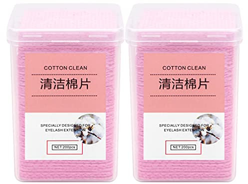 minkissy 400stücke Reinigungspads Für Wimpernverlängerung Effektive Rückstandsentferner Für Wimpernkleber Praktische Tragbare Wipes Für Täglichen Gebrauch Und