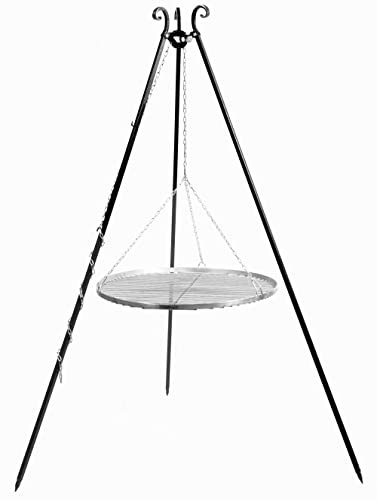 GMD Living Schwenkgrill Thorn 180 cm inkl. Grillrost aus Edelstahl, Größe:Grillrost Ø80 cm