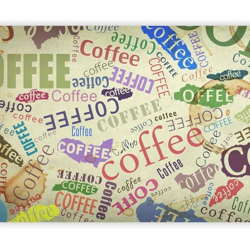 murando - Fototapete Premium-Vlies Kaffee 100x77cm Foto Tapete Schlafzimmer Wohnzimmer Vliestapete XXL Wandtapete Motivtapeten Bildtapete 3d Effekt Wand Dekoration Flur Coffee Abstrakt Café Küche